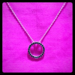 Birthstone Crystal Circle Necklace